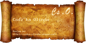Csóka Olinda névjegykártya